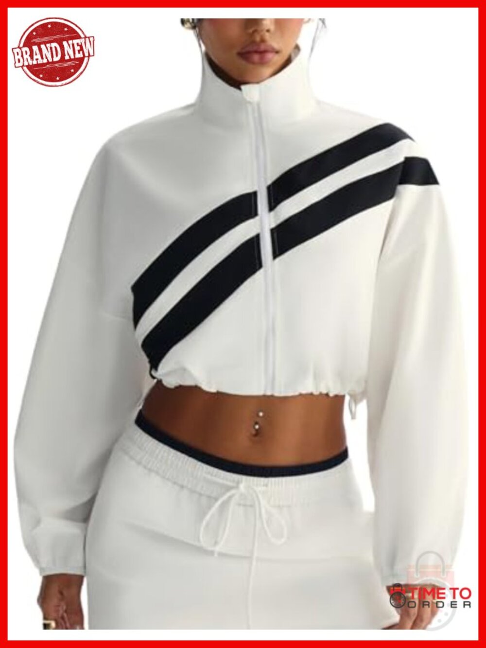 Cropped Athletic Jacket Zip Up Lightweight Sun Protection Long Sleeve Workout